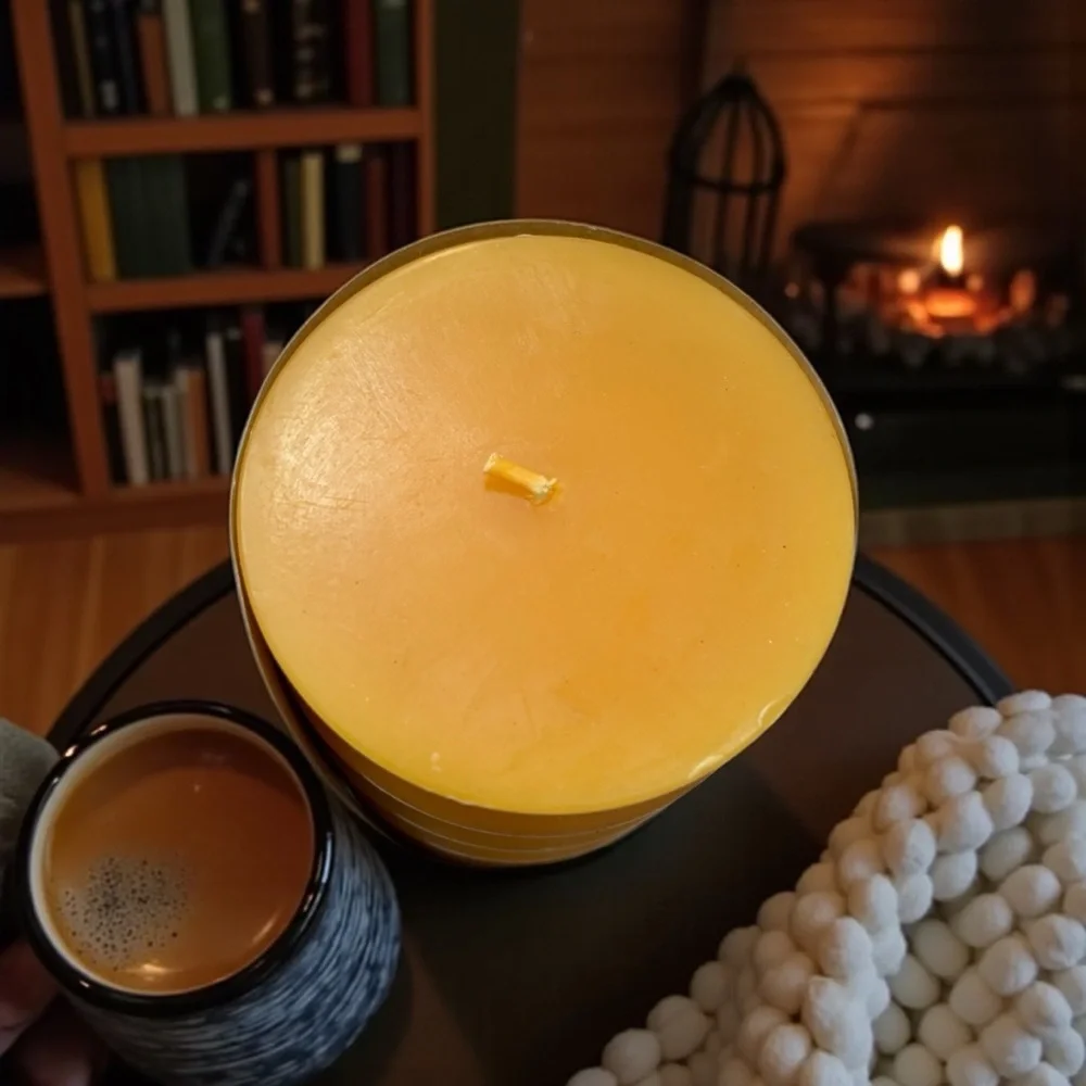 Better Homes And Gardens yellow Pillar candle for Home Decor